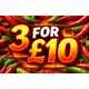 3 for £10 Offer