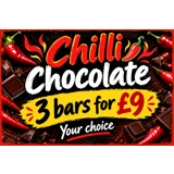 3 for £9 chilli chocolate offer
