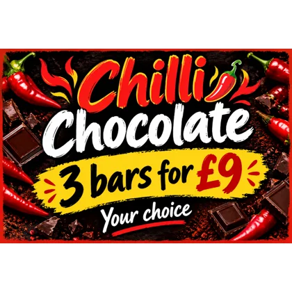 3 for £9 chilli chocolate offer