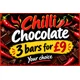 3 for £9 chilli chocolate offer