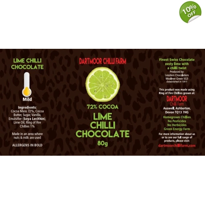Lime Chilli Chocolate, 80g