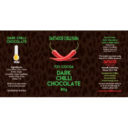 Dark Chilli Chocolate, 80g