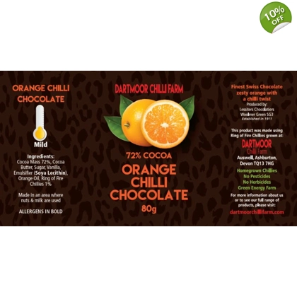 Orange Chilli Chocolate, 80g