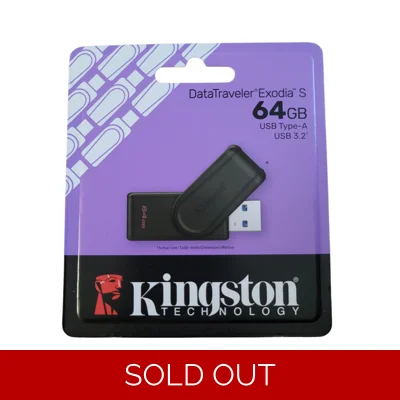 Kingston DataTraveler Exodia S 64 GB USB 3.2 Flash Drive