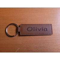 Faux Leather Keyring - Personalised