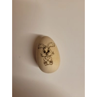 Laser Engraved Bunny Egg Set – Mini 1" Easter Keepsake (Set of 3)