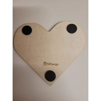 Wooden Engraved Mother’s Day Heart Coaster