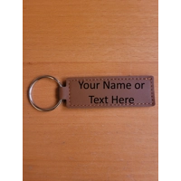 Faux Leather Keyring - Personalised