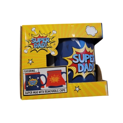 Super Dad Ceramic Mug with Cape