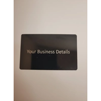 Custom Black Metal Business Cards – Laser Engraved (Pack of 10)