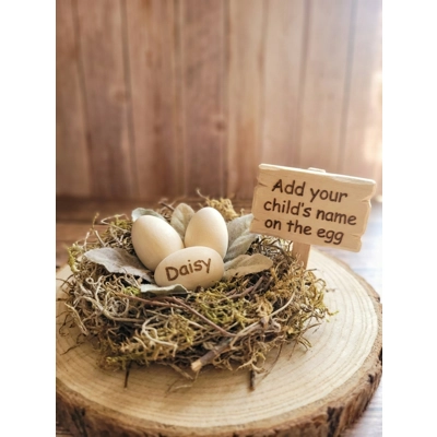 Personalised Wooden Egg..