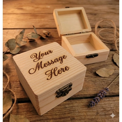 Personalised Wooden Trinket Box