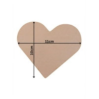 Wooden Engraved Mother’s Day Heart Coaster