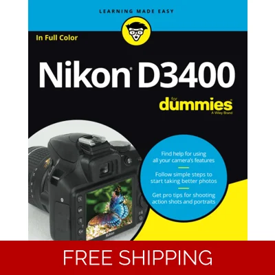Nikon D3400 For Dummies – eBook (ePub Digital Download)