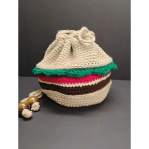 Crochet Hamburger Purse