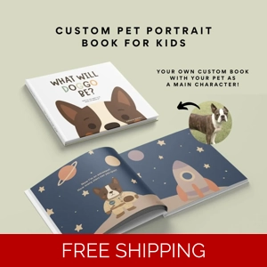 Custom Pet Jobs Book for Kids – Personalized Bedtime Story, Dog or Cat as Hero - Gift Idea for Godso