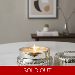 Scented Candle in Silver Macaron Jar