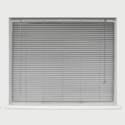 VENETIAN X LARGE SILVER ALUMINIUM METAL 25MM SLATS BLINDS