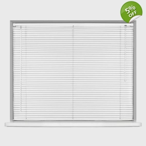 VENETIAN LARGE WHITE 25MM PVC BLINDS