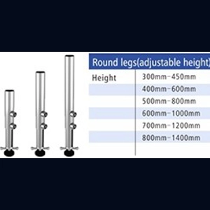 SS-רגל טלסקופית מתכווננת 40-60ס