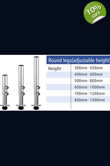 SS-רגל טלסקופית מתכווננת 60-100 ס