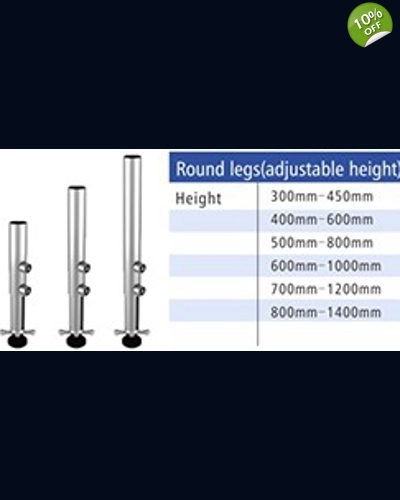 SS-רגל טלסקופית מתכווננת 60-100 ס"מ