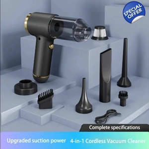 4 in 1 Cordless Handheld Vacuum (USB Rechargeable) 4 in 1 Cordless Handheld Vacuum (USB Rechargeable)