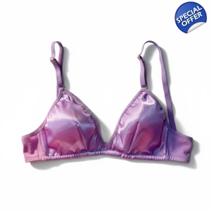 Mauve Fendi Silk Brassiere