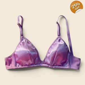 Mauve Fendi Silk Brassiere