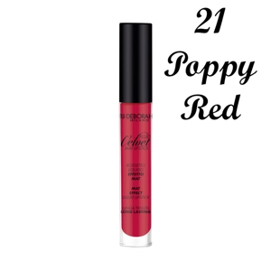 Deborah Milano Fluid Velvet Mat Liquid Lipstick - 21 Poppy Red