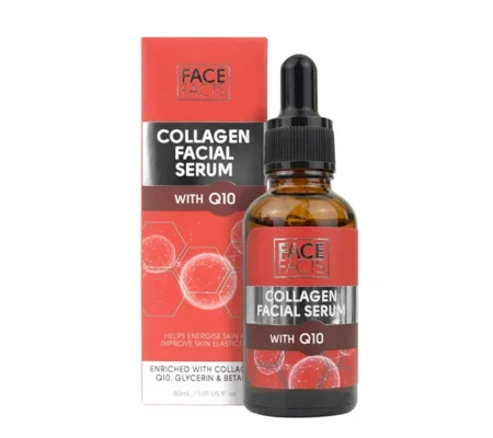 3 x Face Facts Collagen Facial Serum with Q10 30ml