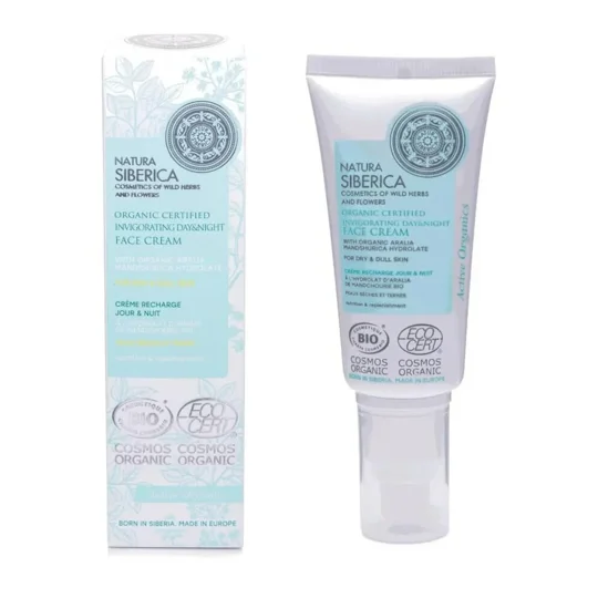 Natura Siberica Organic Certified Invigorating Day & Night Face Cream - 50ml
