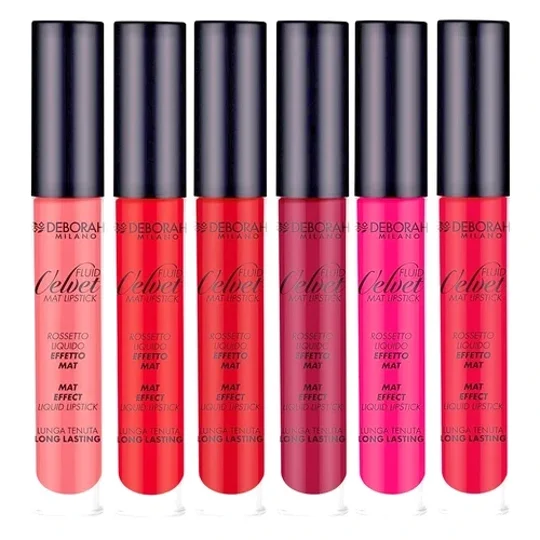 Deborah Milano Fluid Velvet Mat Liquid Lipstick - Various Shades