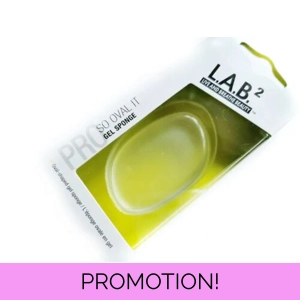LAB2 PRO Full Circle or So Oval It! Silicone Gel Cosmetic Sponge  Boxed Multi Tasking Gel Sponge Ble
