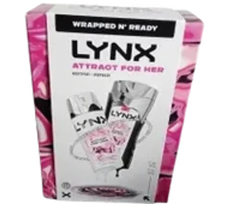Lynx Body Care Duo Body Wash & Body Spray Gift Set -Attract for Her