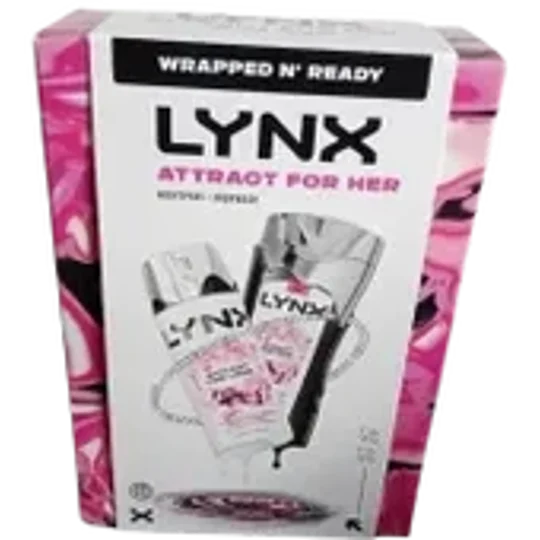 Lynx Body Care Duo Body Wash & Body Spray Gift Set -Attract for Her