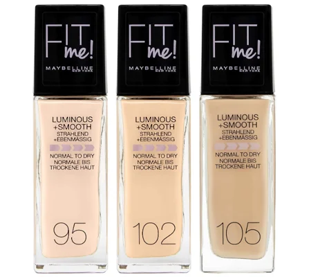 Maybelline Fit Me Luminous & Smooth Foundation -Various Shades