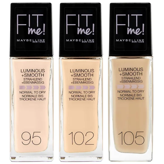 Maybelline Fit Me Luminous & Smooth Foundation -Various Shades