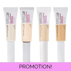 maybelline superstay concealer.  Light shades