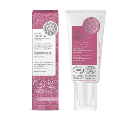 Natura Siberica Organic Certified Night Recovery Age Defying Face Cream 50ml