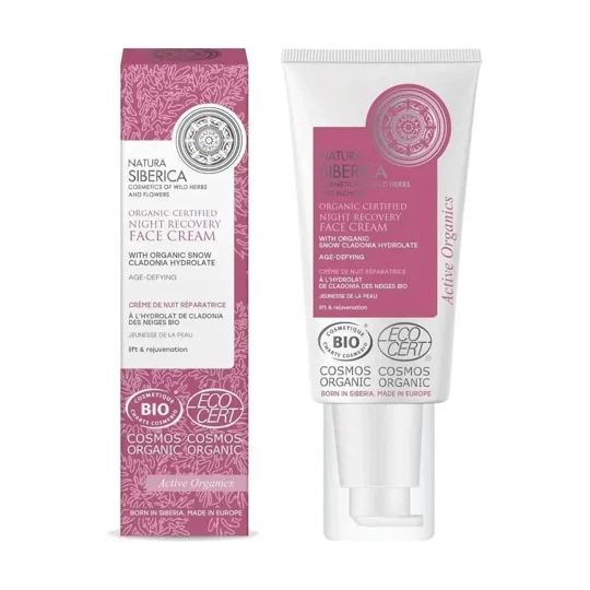 Natura Siberica Organic Certified Night Recovery Age Defying Face Cream 50ml
