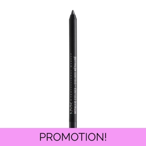 NYX Waterproof Metallic Eyeliner Pencil - Shade 06 Black Metal