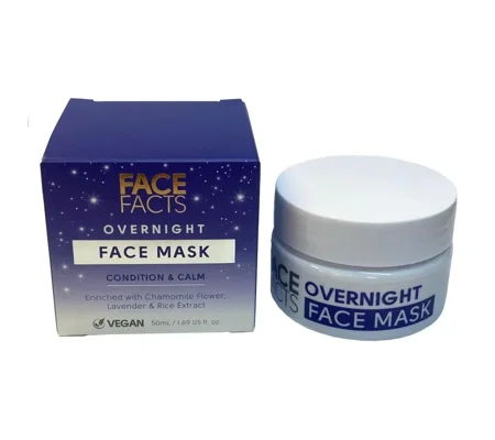 2 x Face Facts Overnight Condition & Calm Face Mask 50ml