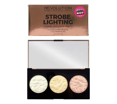 Revolution Makeup Strobe Lighting 3 Strobe Highlighter Palette