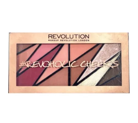 Revolution Revoholic Cheeks Blusher Palette with Contour & Highlighter