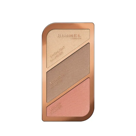 Rimmel Sculpting Palette - Coral Glow (Highlight, Contour, Blush)
