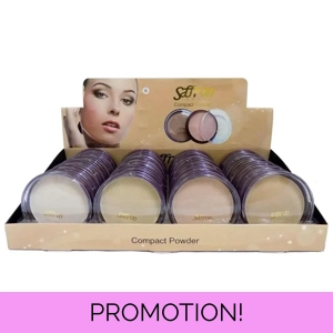 Saffron Compact Pressed Face Powder - Various Shades