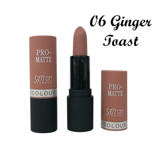 Saffron Pro Matte Lipstick -  06 Ginger Toast