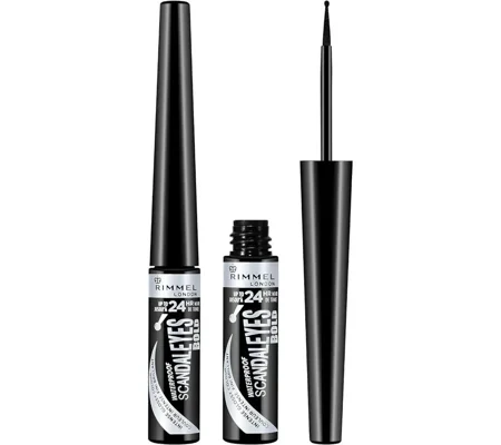Rimmel ScandalEyes Waterproof Liquid Eyeliner - Black