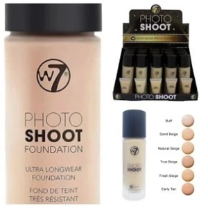 W7 PhotoShoot 16hr Foundation - Various Shades